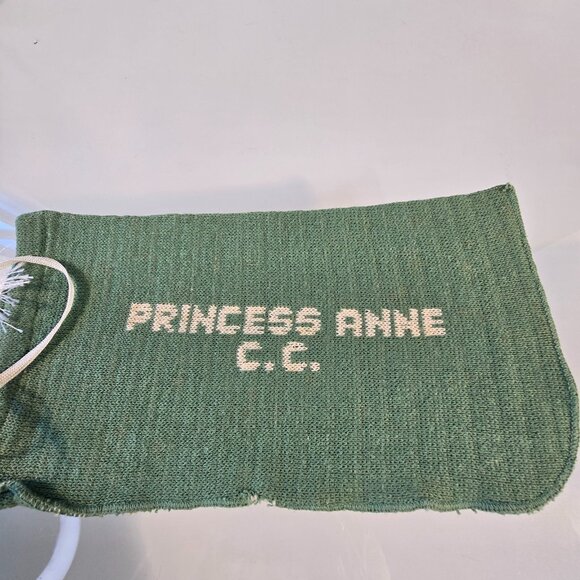 Vintage Golf Shoe Dust Bags Princess Anne Country Club Virginia Beach VA - Picture 5 of 5